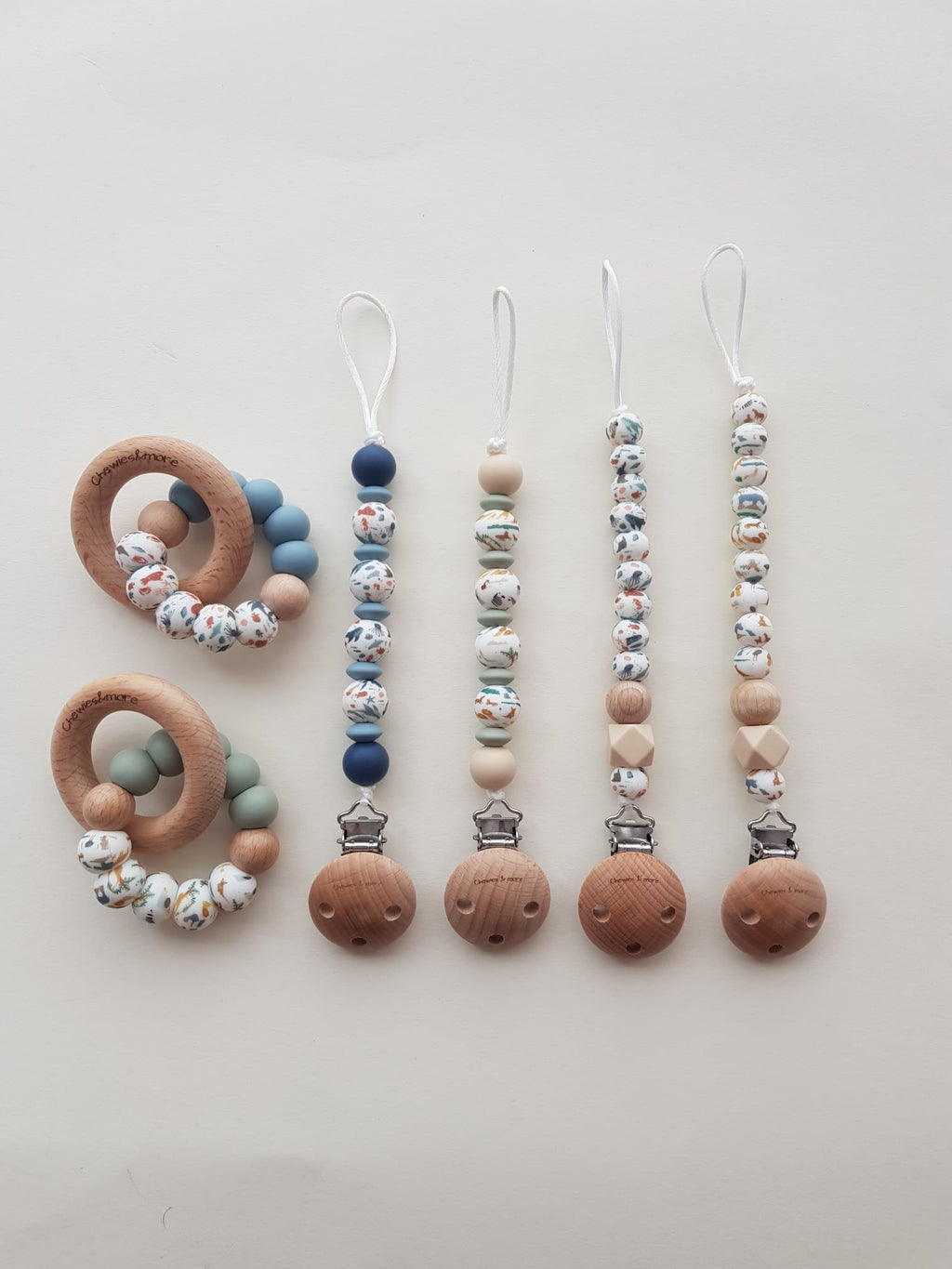 Chewie Clip Silicone Beads Zoo/Sea