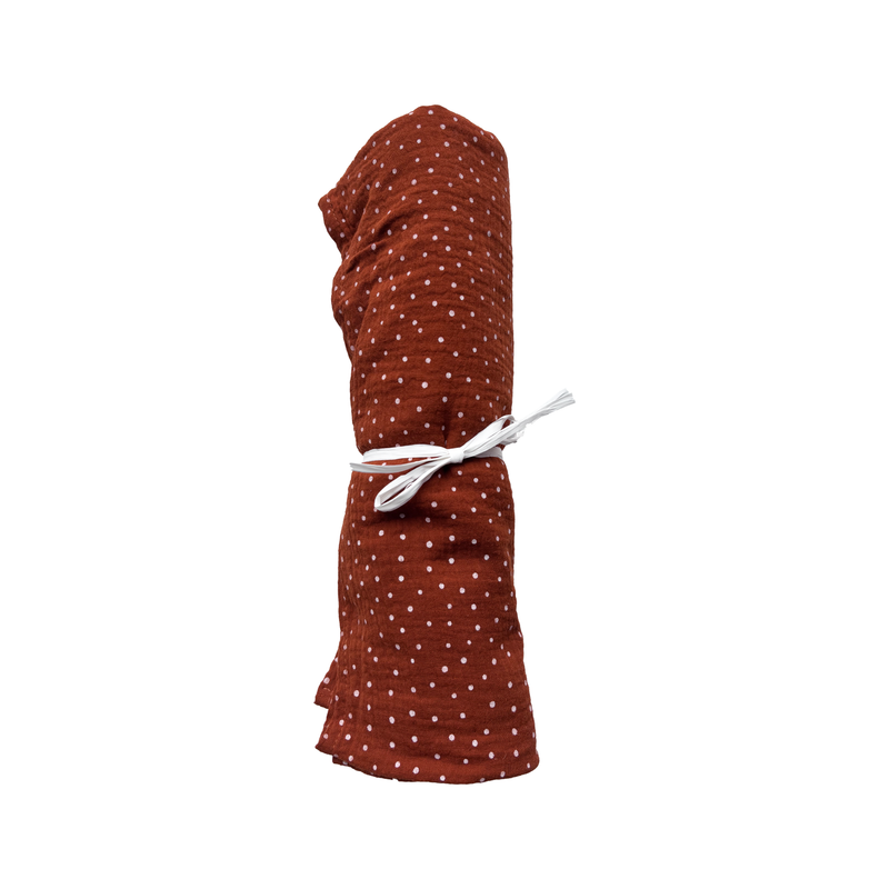 Swaddle groot | cognac met stipjes