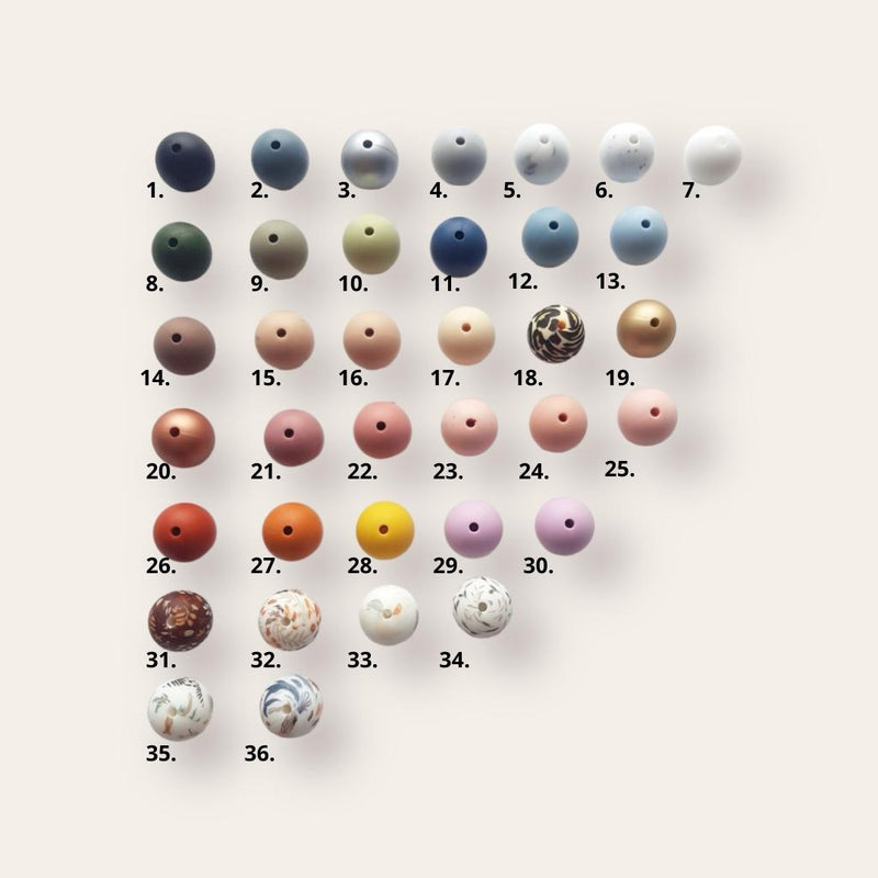 Speenkoord | Silicone kralen | 3 kleuren