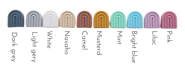 Speenkoord met naam: Somewhere over the rainbow | 9 kleuren