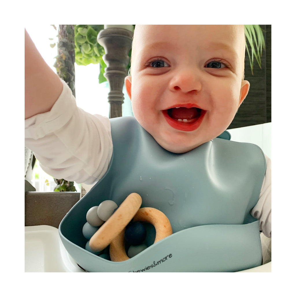 Silicone Bib | Dusty Blue - Chewies&more