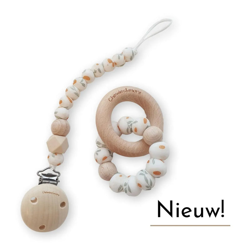 Mon Fleur : Chewie Basic Rattle Mini & Clip