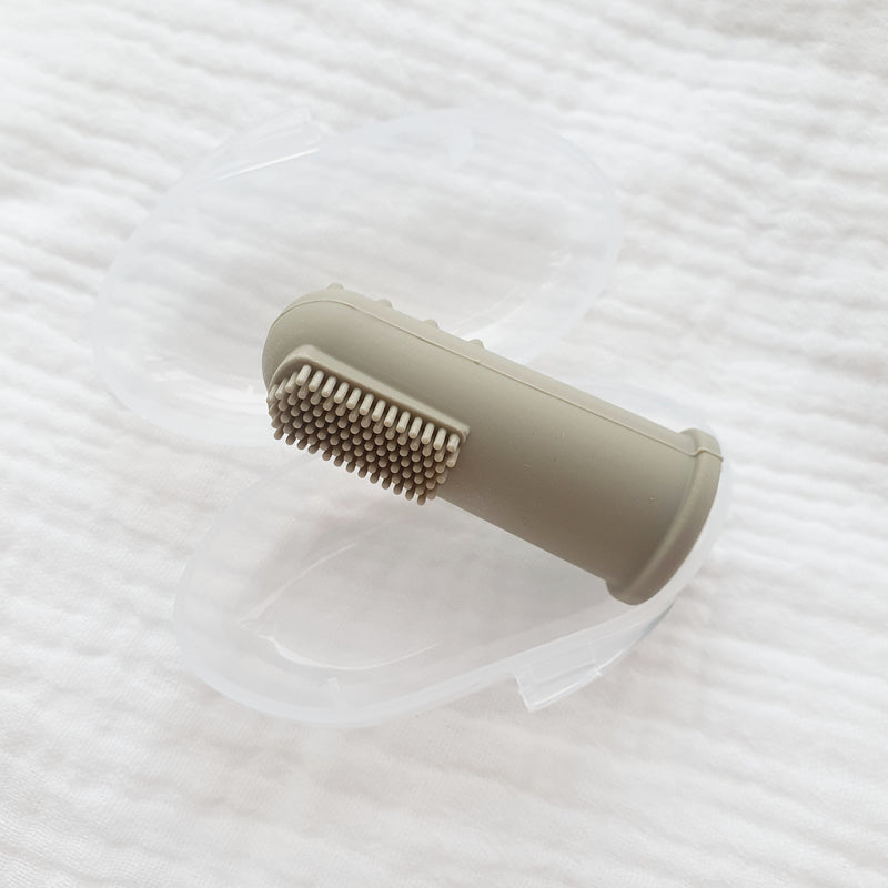 Baby Tandenborstel | Silicone | Dark Sage