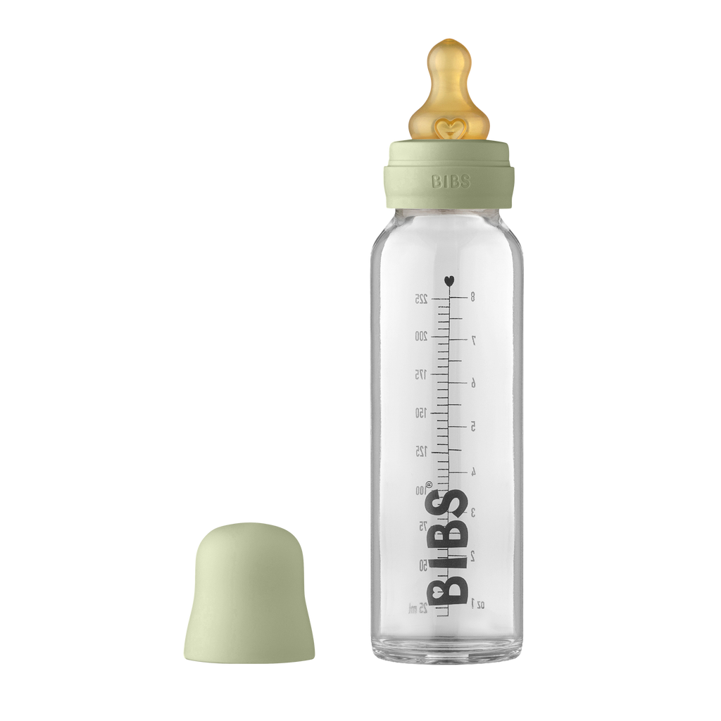 BIBS baby glazen fles complete set latex - 225ml -