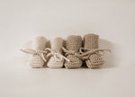 Knitted Baby Booties | Off White