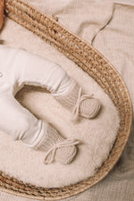 Knitted Baby Booties | Off White