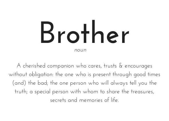 Brother kaart - Chewies&more