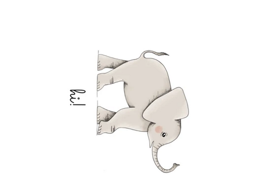 Elephant baby card