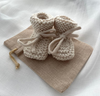 Knitted Baby Booties | Grey