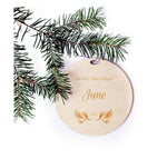 Kerstbal hout 2