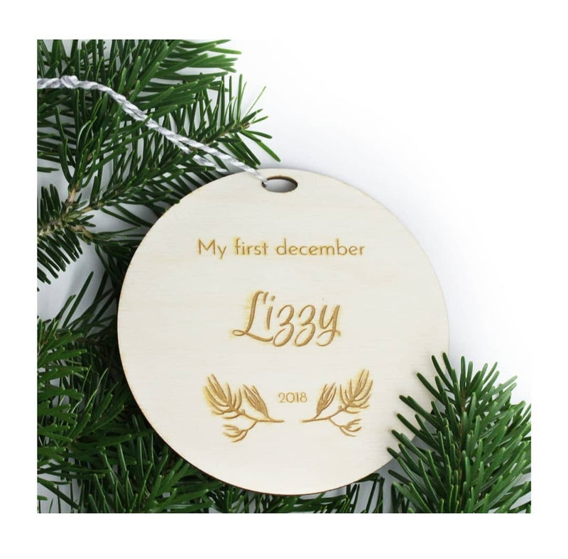 Kerstbal hout 2