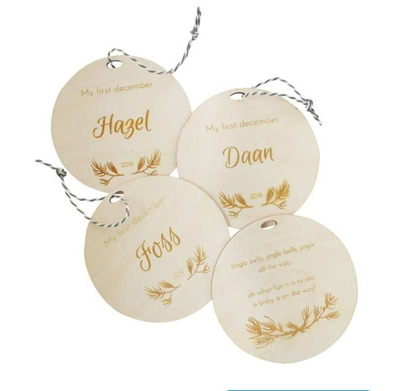 Kerstbal hout 2