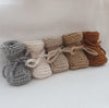 Knitted Baby Booties | Cognac