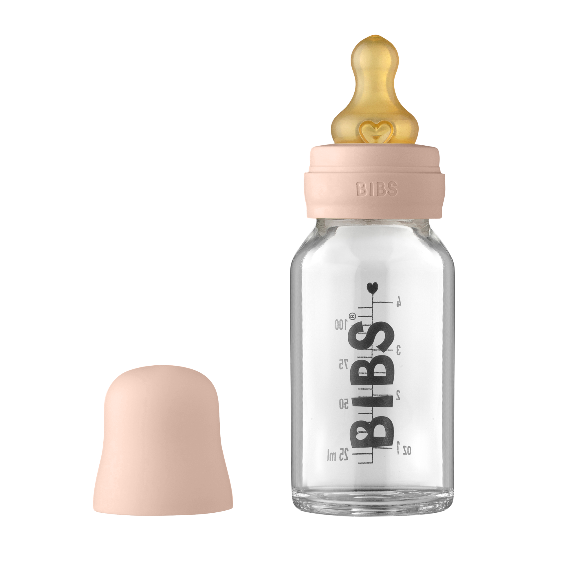 Soms soms Mm Algebra BIBS baby glazen fles complete set latex - 110ml - – Chewies&more